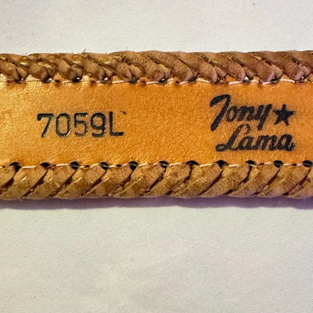 TONY LAMA size 42 LEATHER BELT